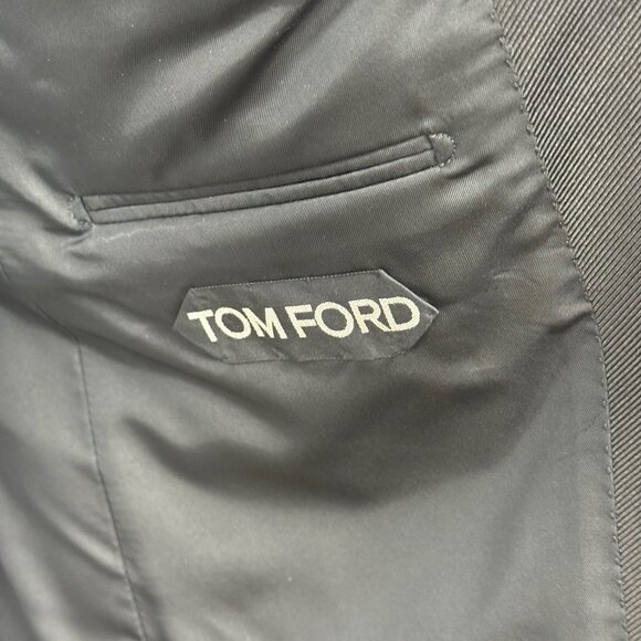 Tom Ford - Two Tone Black and Gold Shimmer Dinner Jacket - Picture 8 of 16